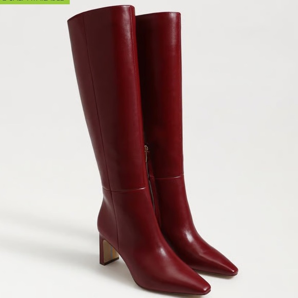 Sam Edelman Shoes - Sam Edelman Sylvia Knee High Boot red leather